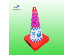 长治充电式led路锥 led发光雪糕锥桶 高德预警精灵设备图2