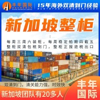 中国出口新加坡海运整柜的流程