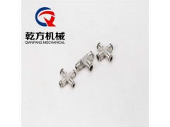 侧螺纹快插三通 304/316不锈钢 快插四通 气动快插接头图2