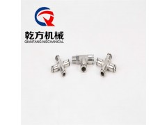 侧螺纹快插三通 304/316不锈钢 快插四通 气动快插接头图5