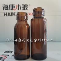 药用玻璃瓶茶色棕色螺纹防盗口瓶