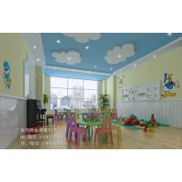 无锡幼儿园机房建设效果图设计|多媒体教室功能厅效果图制作