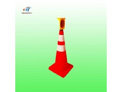 公路防雾小黄灯 同步太阳能小黄灯 道路施工警示灯厂家图2
