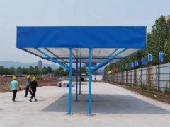 钢筋加工棚 工地木工棚套丝机茶水亭防护棚 建筑施工安全通道图2