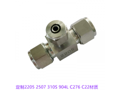 2205快拧卡套三通 2507/310S/C22卡套接头图2