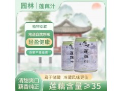 园林牌莲藕汁饮品植物萃取还原自然原味解暑休闲饮料图3