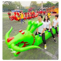 龙舟充气玩具趣味运动会道具旱地龙舟