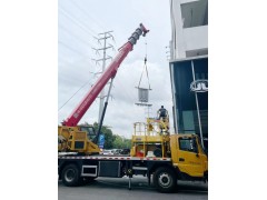 外墙挂广告伸缩臂作业出租 福田吊篮车出租 载人登高车租赁图4