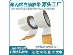 聚丙烯白膜胶带 防腐隔热建筑用保温管W38贴面白色聚丙烯贴膜图3