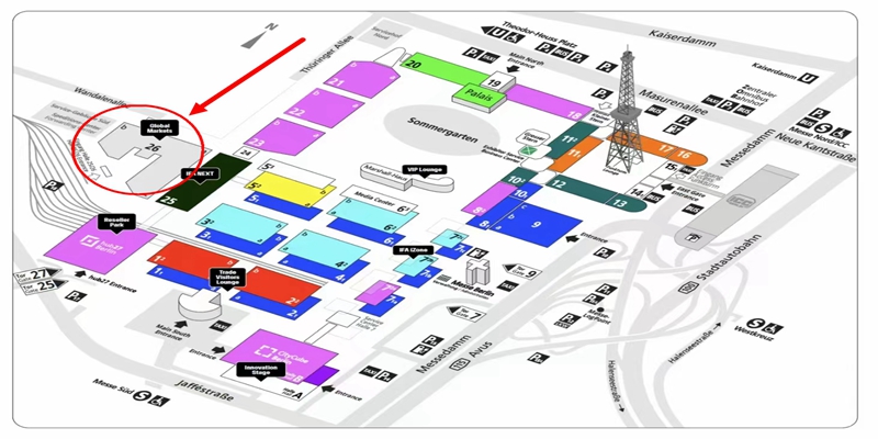 IFA2025展区分布图