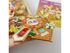 厂家设计制作徽章纪念章 文创礼品冰箱贴定做 金属工艺品图2