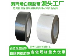 屋顶保温隔热材料牛皮纸三向玻璃纤维网格夹筋聚丙烯白膜胶带图1