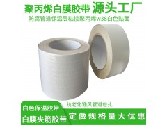 屋顶保温隔热材料牛皮纸三向玻璃纤维网格夹筋聚丙烯白膜胶带图2