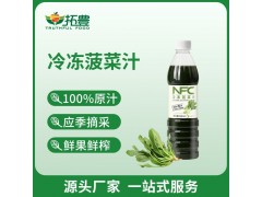 NFC冷冻菠菜汁100%鲜榨果蔬汁低温压榨商用原汁精筛选材图1
