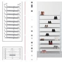 厂家直销家优心款多功能简易组装鞋架 可拆式收纳组合鞋柜