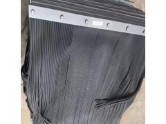 倒料槽抑尘橡胶帘 6mm密封胶条装订阻燃挡尘帘 矿用风帘图7